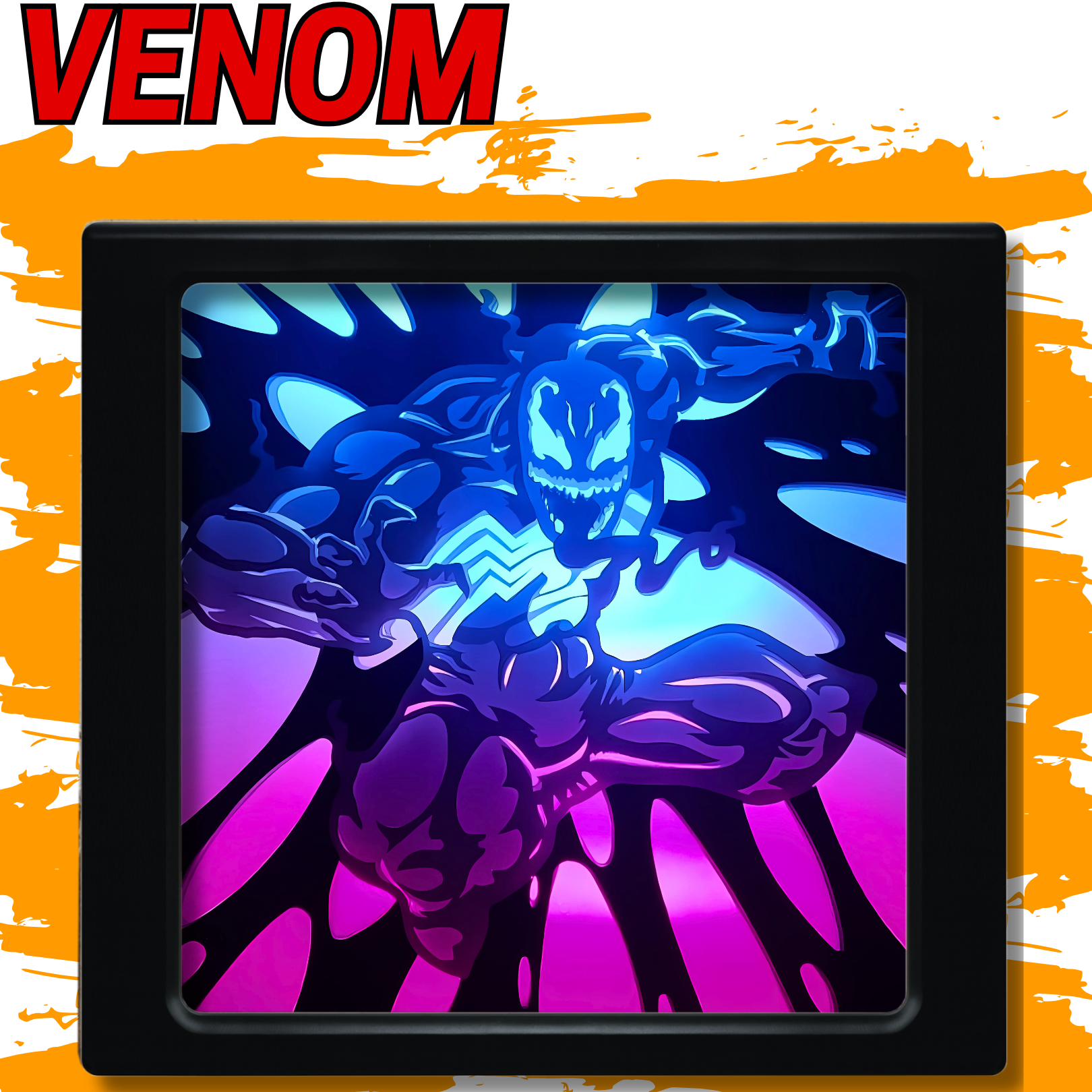 Lámpara LED 3D Venom Spiderman