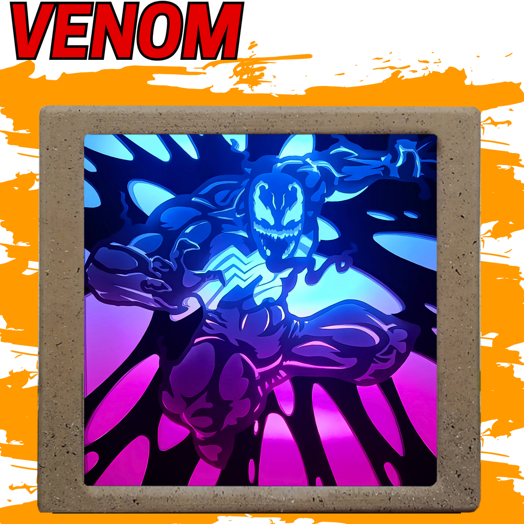 Lámpara LED 3D Venom Spiderman