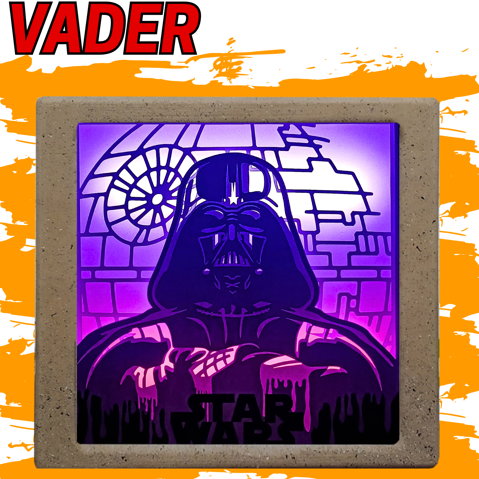 Lámpara LED 3D Star Wars Darth Vader