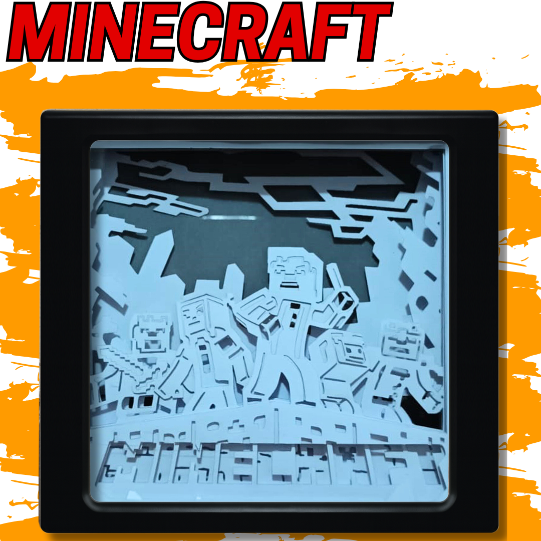 Lámpara LED 3D Minecraft